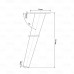 Metalinė koja AESS710W H710